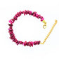 Rhodolite Garnet Chips Bracelet
