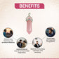 Rose Quartz Candle Crystal Pendant