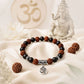 Rudraksha Karungali OM Charm Bracelet