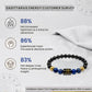 Sagittarius (धनु राशि) Zodiac Black Obsidian & Lapis Lazuli Crystal Bracelet