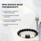 Scorpio (वृश्चिक राशि) Zodiac Black Obsidian & Milky Quartz Crystal Bracelet