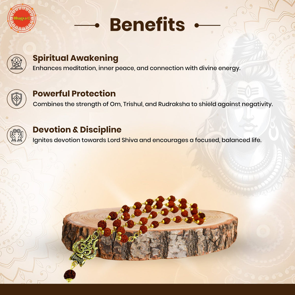 Shiv Om Trishul Mala
