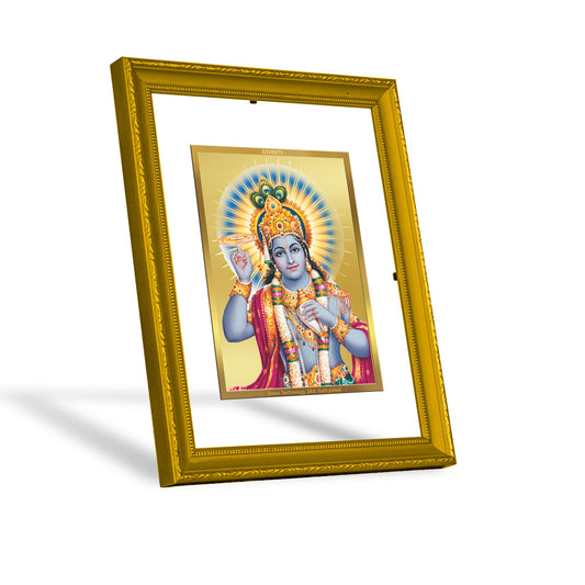 Diviniti 24K Gold Plated Lord Vishnu Photo Frame For Home Decor, Wall Decor, Table Top, Gift (20.8 x 16.7 CM)