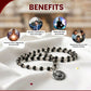 Silver Plated 3D Bajrangbali Pendant with Karungali Mala