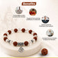 Sphatik Rudraksha OM Charm Bracelet