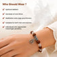 Sphatik Rudraksha OM Charm Bracelet