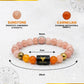 Taurus (वृषभ राशि) Zodiac Sunstone & Carnelian Crystal Bracelet