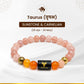 Zodiac Crystals Combination Bracelet Collection with 12 Constellation Signs