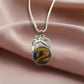 Tiger Eye Crystal Round Pendant