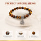 Tiger Eye OM Charm Bracelet