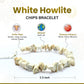 White Howlite Chips Bracelet