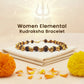 Women Elemental Rudraksha Bracelet