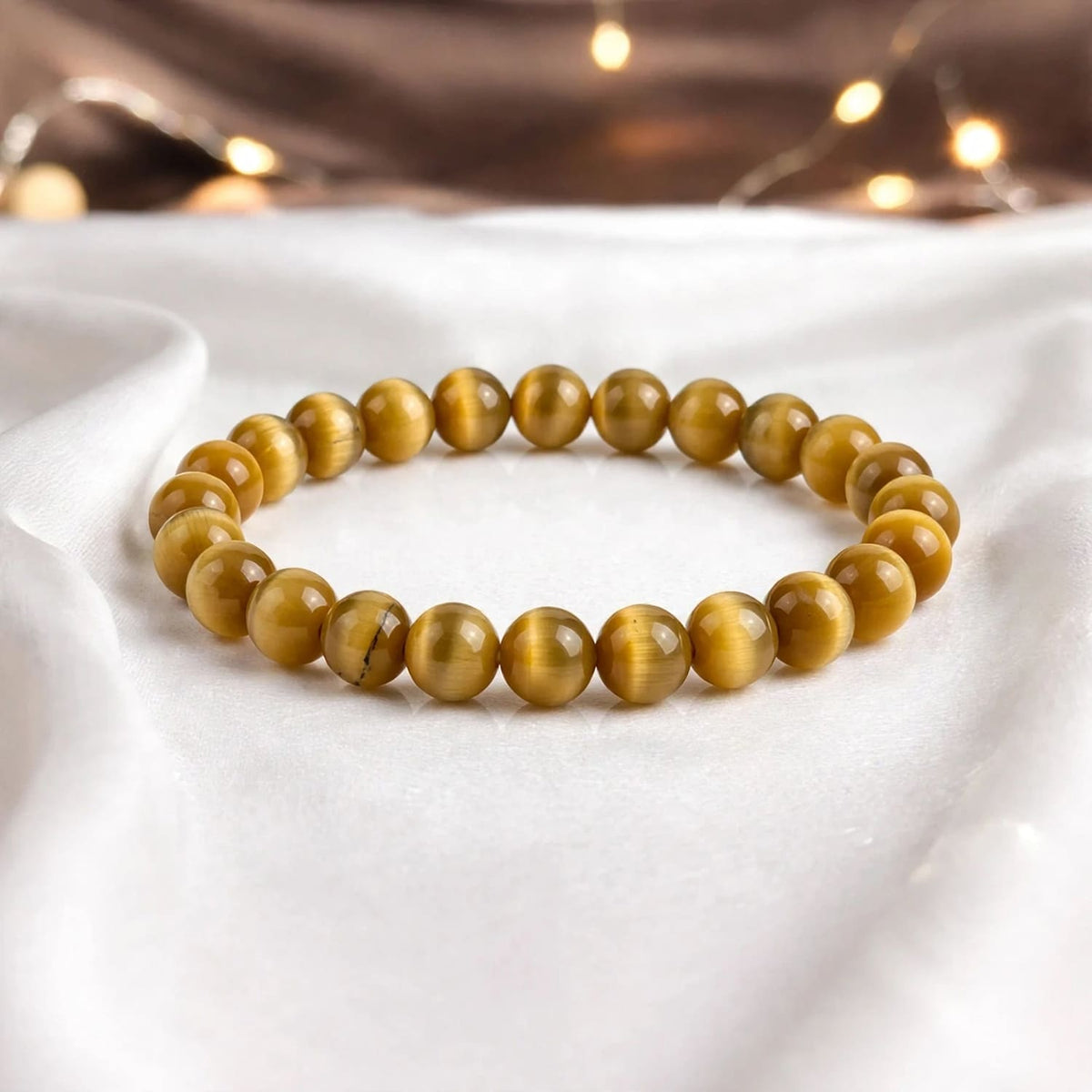 Yellow Cat's Eye Crystal Bracelet