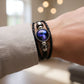 Zodiac Bracelet–Elegant Black Leather Design with 12 Constellation Signs