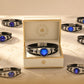 Zodiac Bracelet–Elegant Black Leather Design with 12 Constellation Signs