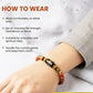 Aries (मेष राशि) Zodiac Red Jasper & Tiger Eye Crystal Bracelet