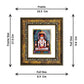 DIVINITI Adinath Gold Plated Wall Photo Frame, Table Decor| DG Frame 113 Size 1 and 24K Gold Plated Foil (17.5 CM X 16.5 CM)