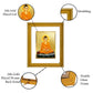 DIVINITI Buddha Gold Plated Wall Photo Frame, Table Decor| DG Frame 056 Size 3 and 24K Gold Plated Foil (32.5 CM X 25.5 CM)