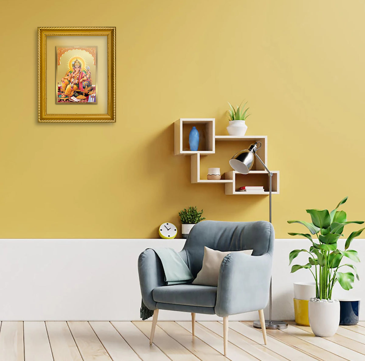 Lords Table Frame DIVINITI Lord Ganesha Gold Plated Wall Photo Frame, Table Decor| DG Fr ...
