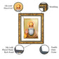 DIVINITI Guru Nanak Gold Plated Wall Photo Frame, Table Decor| DG Frame 113 Size 3 and 24K Gold Plated Foil (33.3 CM X 26 CM)
