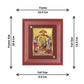 Diviniti 24K Gold Plated MDF Photo Frame For Home Decor, Table Tops, Puja Room, Gift