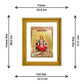 DIVINITI Santoshi Mata Gold Plated Wall Photo Frame, Table Decor| DG Frame 056 Size 2.5 and 24K Gold Plated Foil (28 CM X 23 CM)