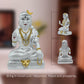 Diviniti 999 Silver Plated Baba Gorakhnath Idol for Home Decor Showpiece (10X6CM)