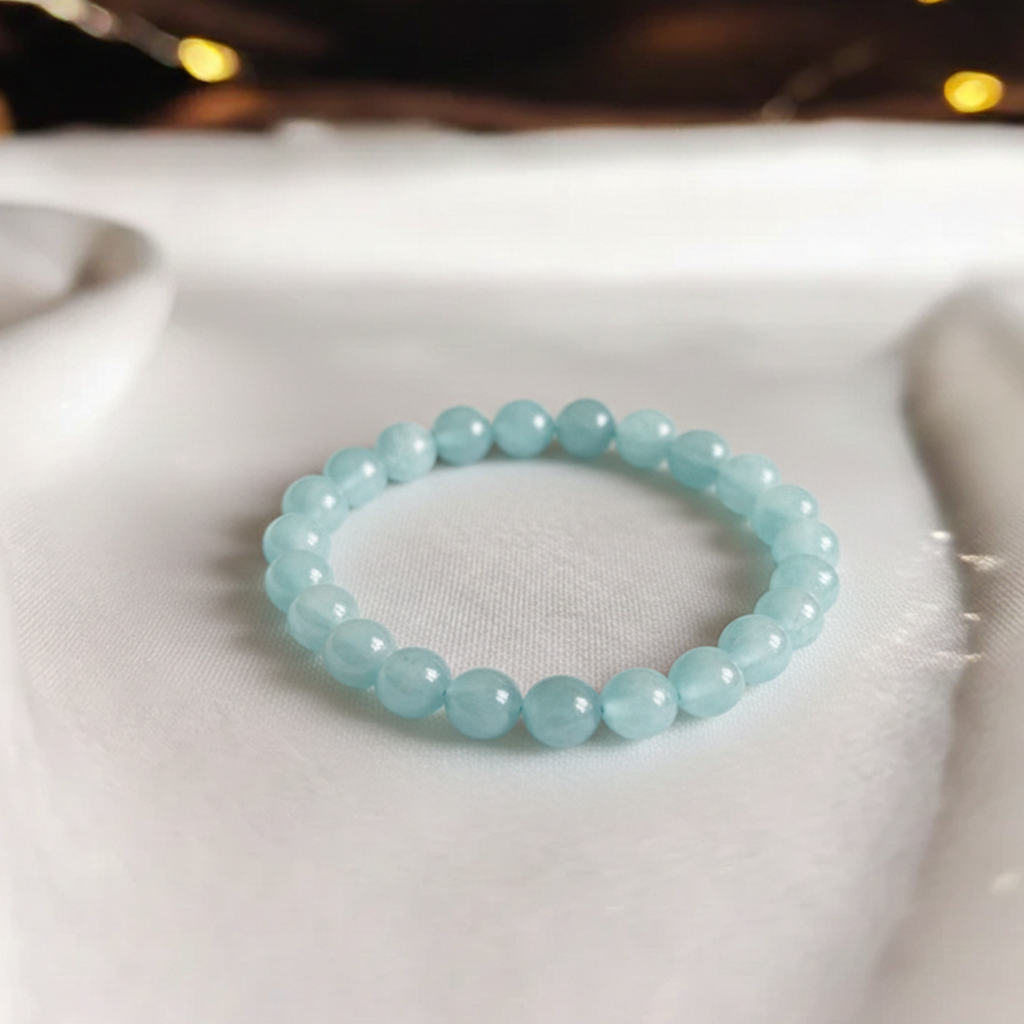 Aquamarine Bracelet For Communication Harmony