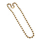 Black Grain Gold Capping Rudraksha Mala