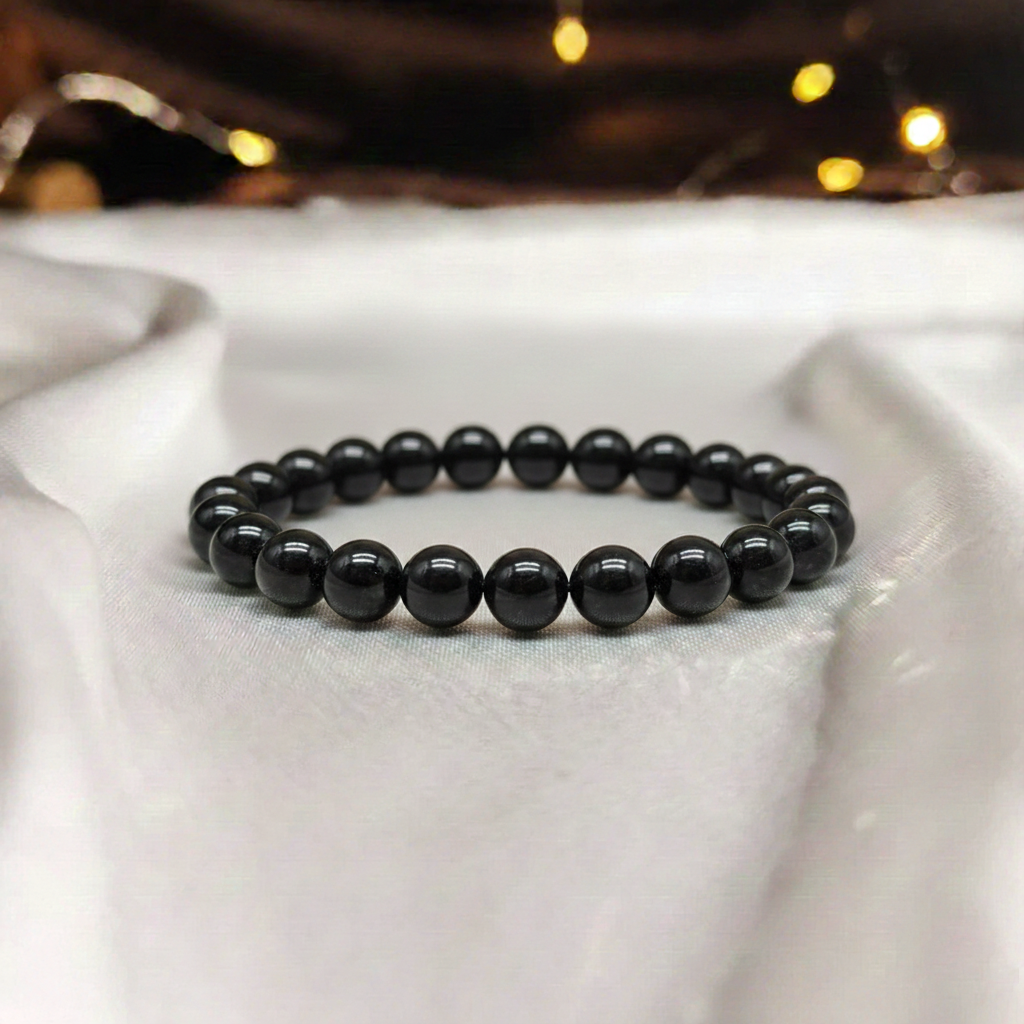 Black Obsidian Bracelet For Protection & Problem Solver