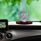 Diviniti 999 Silver Plated Lord Ganesha Idol for Home Decor Showpiece (8X6.5CM)