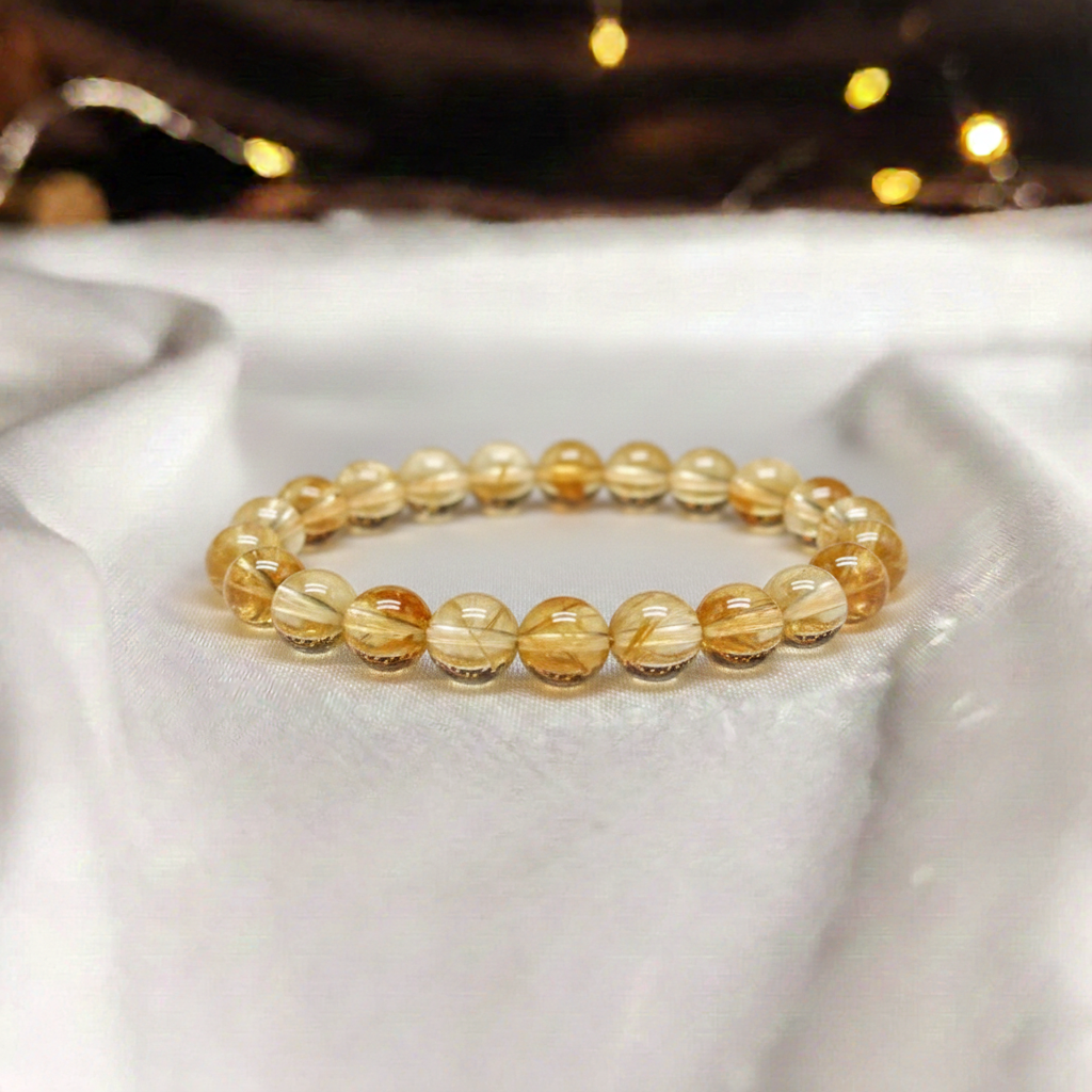 Citrine Bracelet For Prosperity & Success-(8mm)