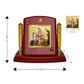 Diviniti 24K Gold Plated Krishna Ji For Car Dashboard, Home Decor, Housewarming Gift (7 x 9 CM)