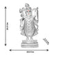 Diviniti Shrinathji Idol for Home Decor| 999 Silver Plated Sculpture of Shrinathji| Idol for Home, Office, Temple and Table Decoration| Religious Idol For Pooja, Gift