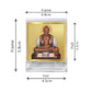 Diviniti 24K Gold Plated Mahavir Frame For Car Dashboard, Home Decor Showpiece & Festival Gift (5.8 x 4.8 CM)