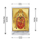 Diviniti 24K Gold Plated Padmavathi Frame For Car Dashboard, Home Decor, Table Tops (11 x 6.8 CM)