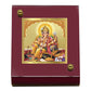 Diviniti 24K Gold Plated Ganesha Frame For Car Dashboard, Home Decor, Puja, Festival Gift (5.5 x 6.5 CM)