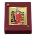 Diviniti 24K Gold Plated Baba Lokenath Frame For Car Dashboard, Home Decor, Table Top (5.5 x 6.5 CM)
