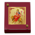 Diviniti 24K Gold Plated Katyani Mata Frame For Car Dashboard, Home Decor & Puja Room (5.5 x 6.5 CM)