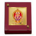 Diviniti 24K Gold Plated Ayyappan Ji Frame For Car Dashboard, Home Decor, Table, Puja (5.5 x 6.5 CM)