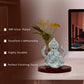 Diviniti 999 Silver Plated Lord Ganesha Idol for Home Decor Showpiece (8X6.5CM)
