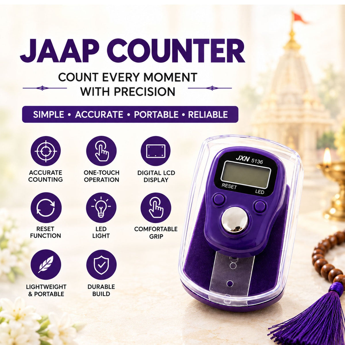 Digital Jaap Counter (in 12 Color)