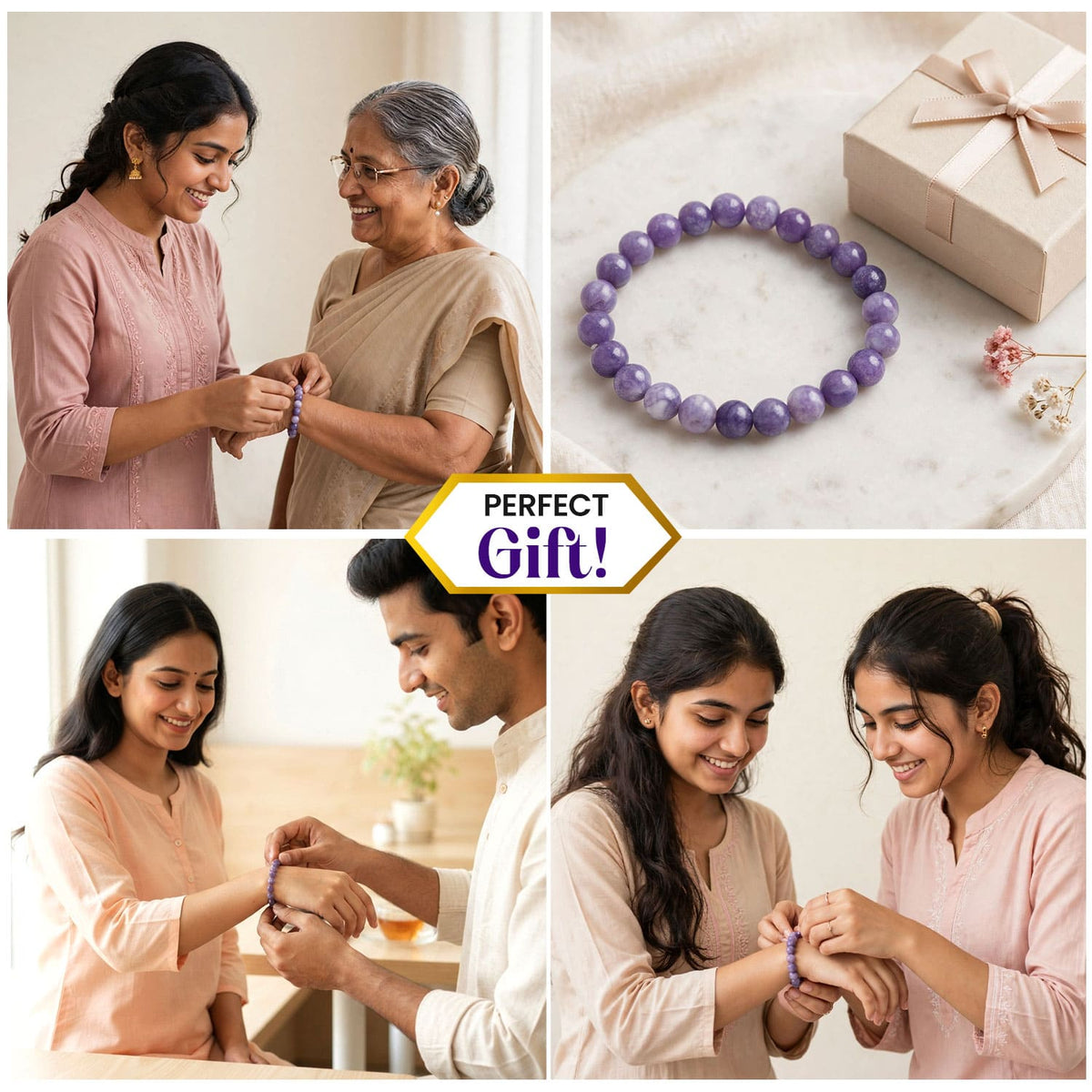 Lepidolite New Crystal Bracelet