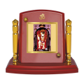Diviniti 24K Gold Plated Mehandipur Balaji For Car Dashboard, Home Decor, Table, Puja (7 x 9 CM)