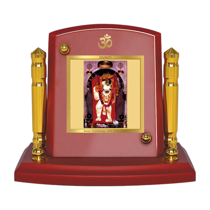 Diviniti 24K Gold Plated Mehandipur Balaji For Car Dashboard, Home Decor, Table, Puja (7 x 9 CM)