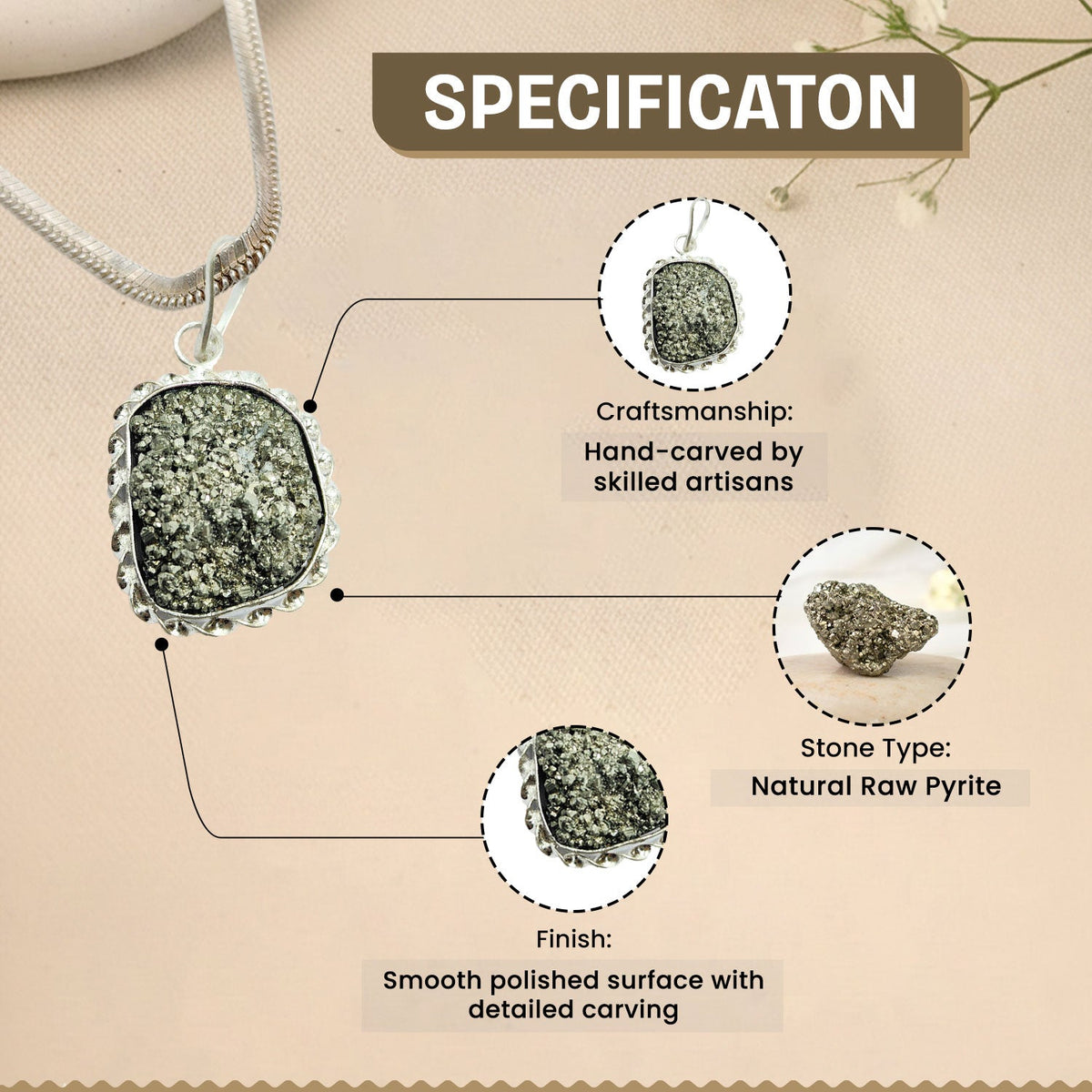 Pyrite Pendant