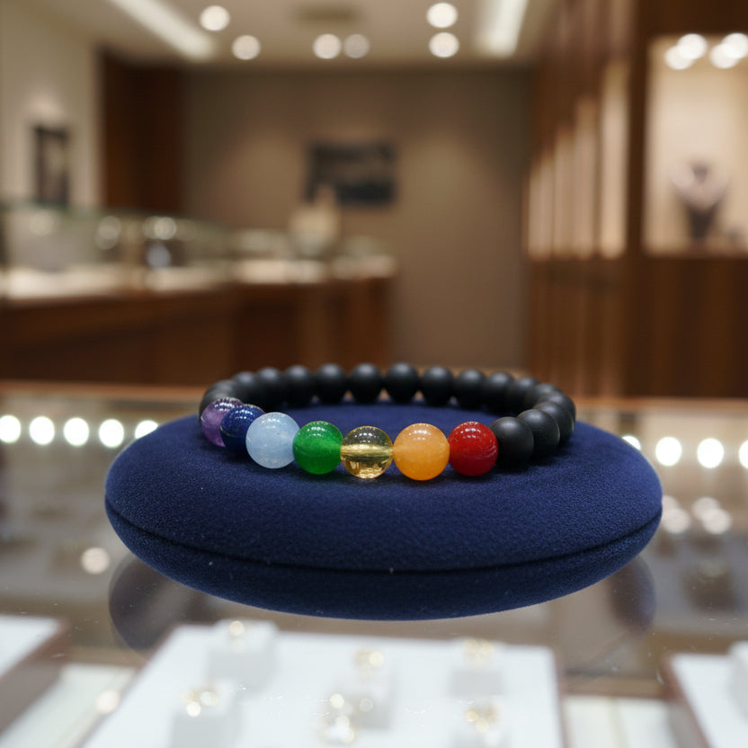 Seven Chakra Karungali Bracelet