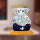 Diviniti 999 Silver Plated Lord Ganesha Idol for Home Decor Showpiece, Puja Room (5X5CM)