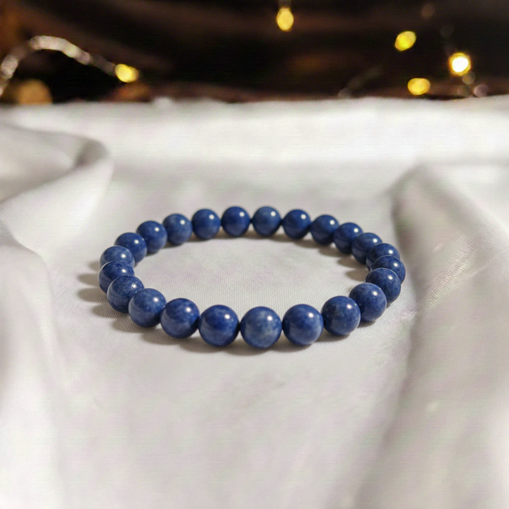 Sodalite Bracelet For Communication & Strengthening Immune System-(8mm)