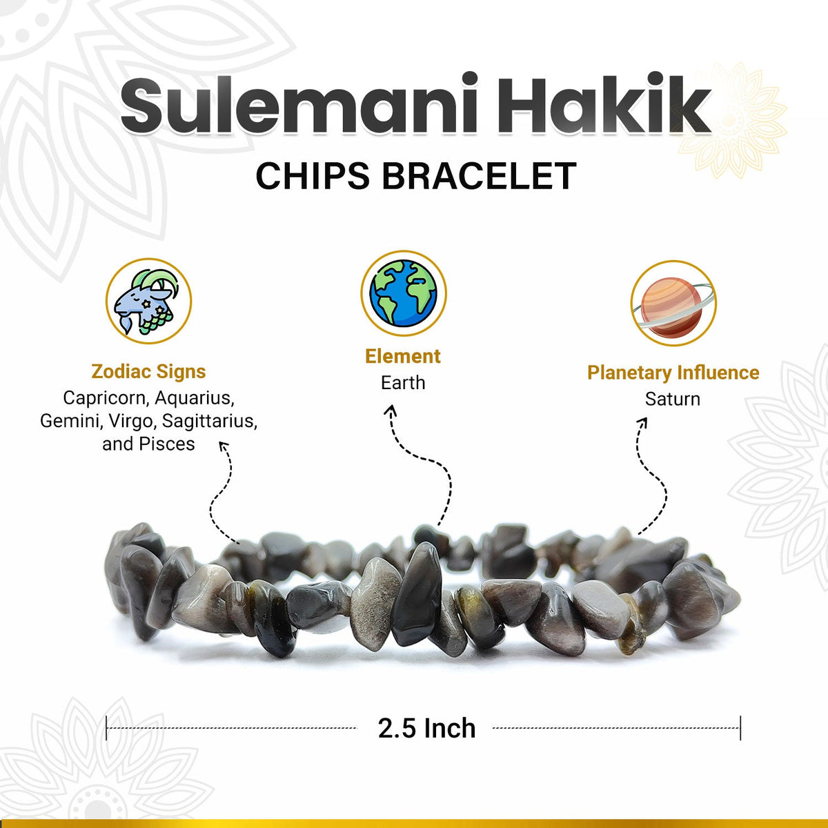 Sulemani Hakik Chips Bracelet